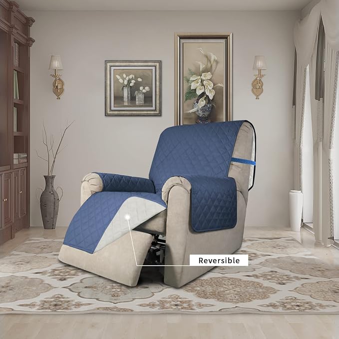 Easy-Going Recliner Chair Slipcovers Reversible Chair Sofa Cover Water - Image 2