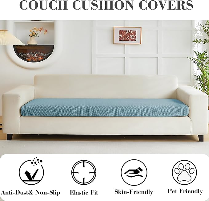 Couch Covers for 3 Cushion Sofa Pet Friendly Couch Cushion Covers Universal - Image 3