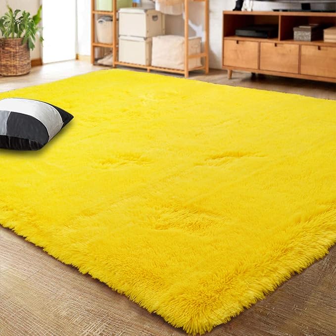 LOCHAS Ultra Soft Indoor Modern Area Rugs Fluffy Living Room Carpets by LOCHAS