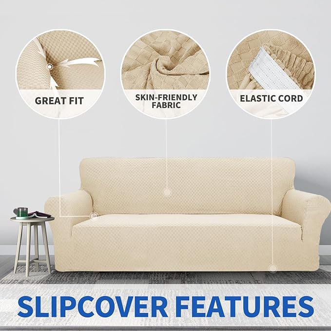 ZNSAYOTX 1 Piece Jacquard Chair Slipcovers - Image 5