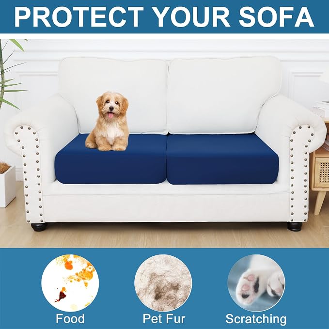 Smiry Printed Couch Cushion Covers, Stretch Soft Couch Covers - Image 6