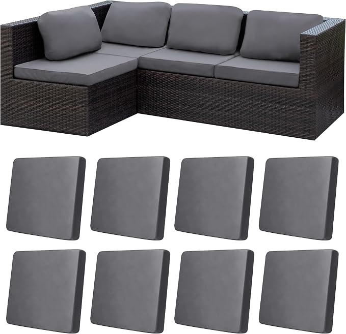 8Pcs Stretch Patio Cushion Covers, Outdoor Couch Covers Replacement, Outdoor by BIETYONE