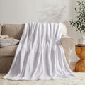 KMUSET Fleece Blanket Twin Size White Lightweight Throw Blanket Super Soft Cozy by COZYBLANKETHappyHomeLife