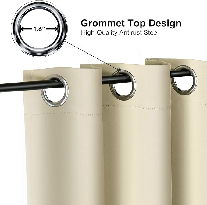 ChrisDowa Grommet Room Darkening Curtains - Image 2