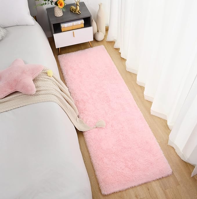 Chicrug Soft Runner Rugs for Bedroom Living Room Plush Fluffy Rug 2x8 Feet - Image 6