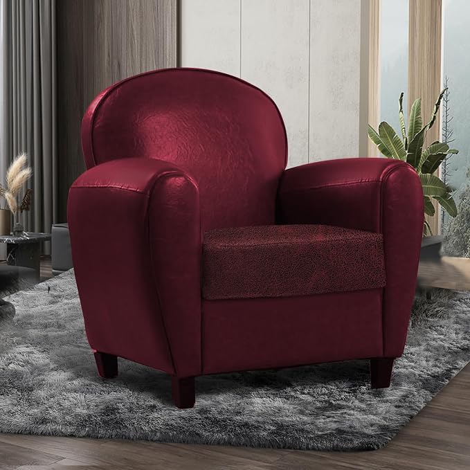 Leather Look Couch Cushion Covers Sofa Seat Slipcovers Sets Couches Furniture - Image 2