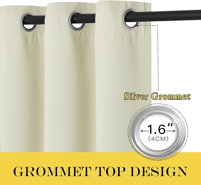 NICETOWN Blackout Living Room Curtain 90 inches Long - Image 3