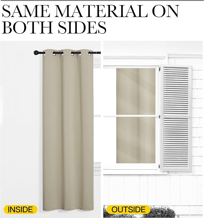 NICETOWN Thermal Insulated Grommet Room Darkening Curtains/Draperies/Panels - Image 5