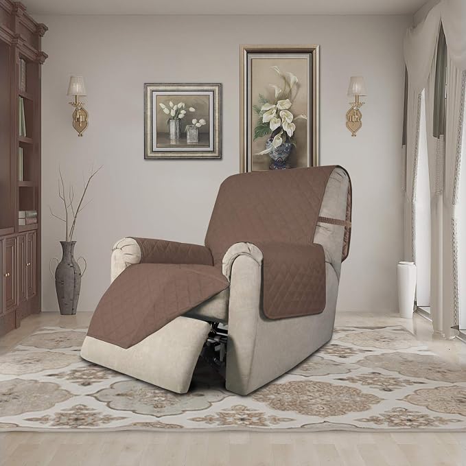 Easy-Going Recliner Chair Slipcover Reversible Sofa Cover Water Resistant Couch - Image 2