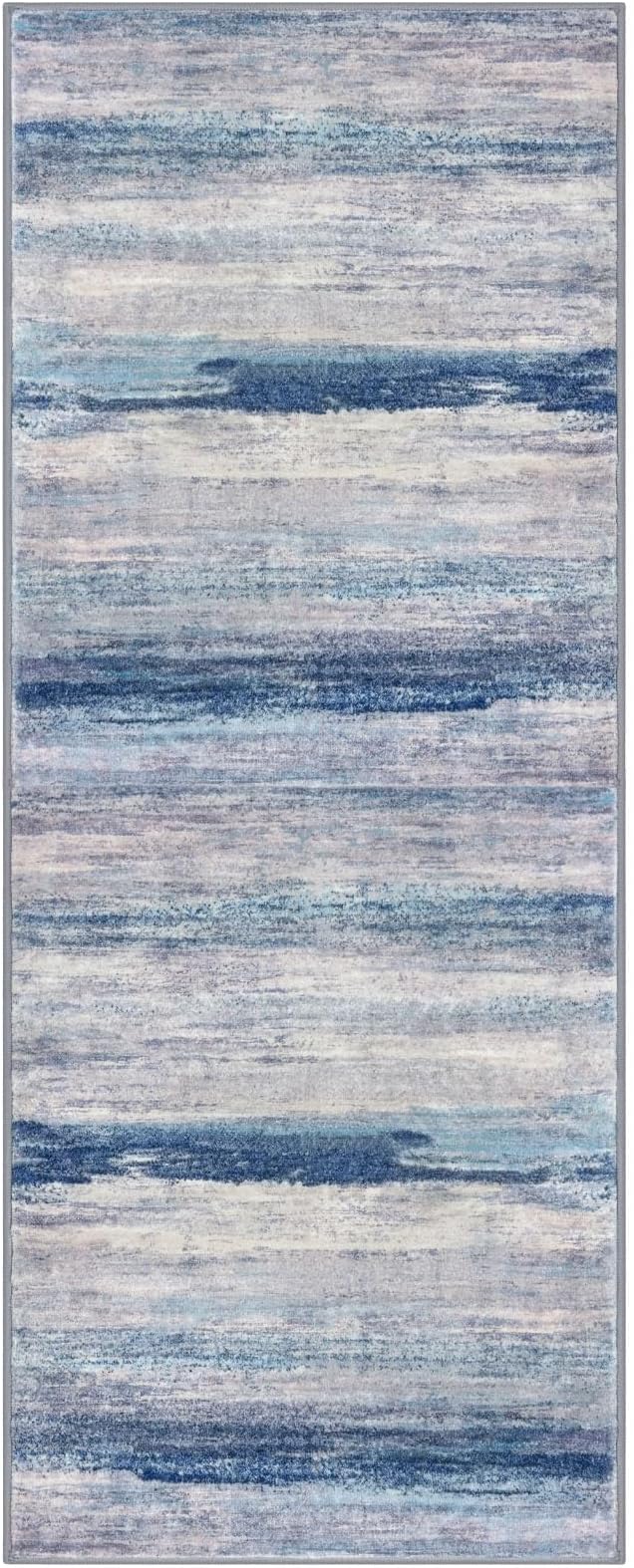 KOZYFLY Modern Abstract Washable Rug Runner 2x5 Hallway Rug Runner Non-Slip - Image 8