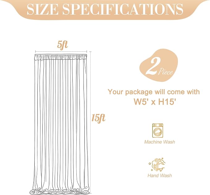 10ft x 15ft Pink Tulle Backdrop Curtain - Image 7