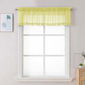Chyhomenyc Sheer Valances for Windows, Light Filtering Small Window Curtains by Chyhomenyc