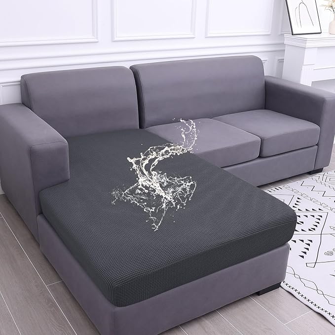 hyha Waterproof Couch Cushion Covers, Sectional Sofa Cushion Slipcovers L Shape by hyha