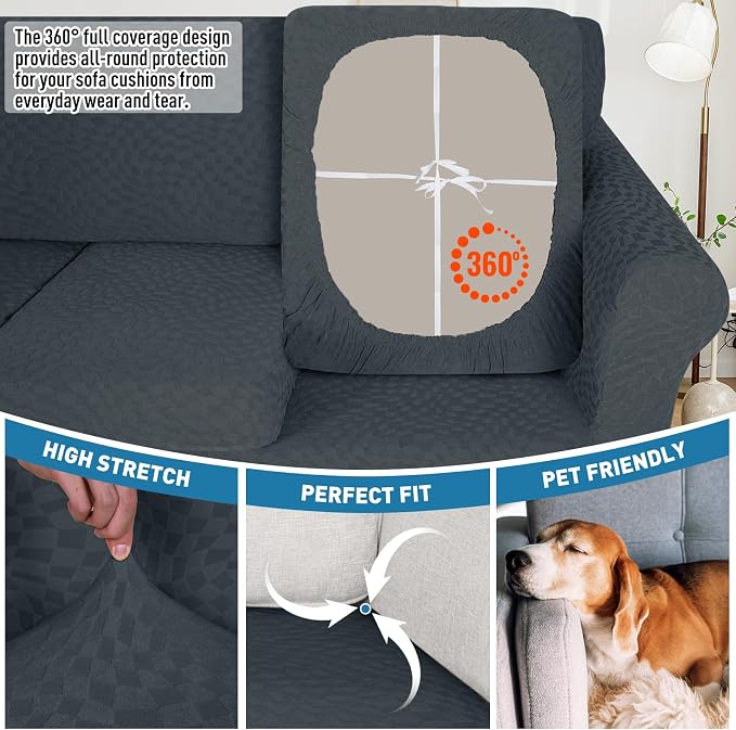 2025 Stretch Cushion Cover for Sofa, Individual Couch Sofa Seat Covers - Image 4
