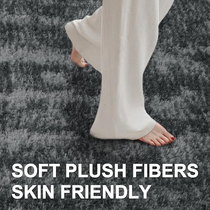 6x9 Ft Large Shag Rugs for Living Room Decor, Tie-Dyed Ultra Soft Fluffy Furry - Image 4