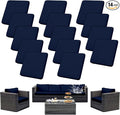 Outdoor Cushion Covers Set, Replacement by SUKAIKEQA