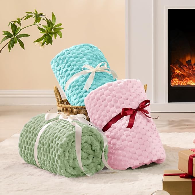BEDELITE Throw Blanket for Couch, Soft Cozy Gifts for Women, Cherry Blossom | - Image 5