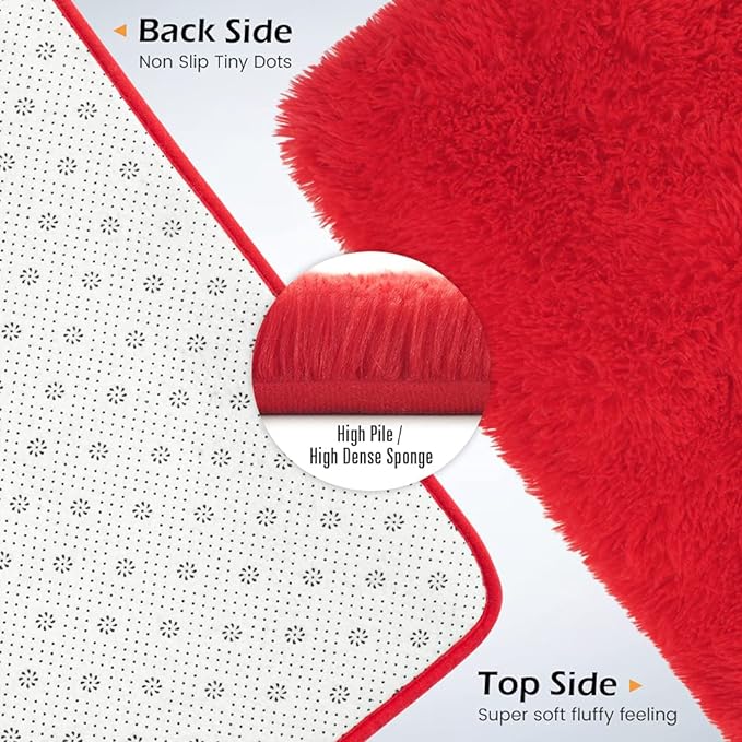 Amearea Premium Soft Fluffy Area Rug Modern Shag Carpet, 3x5 Feet, Fuzzy Shaggy - Image 3