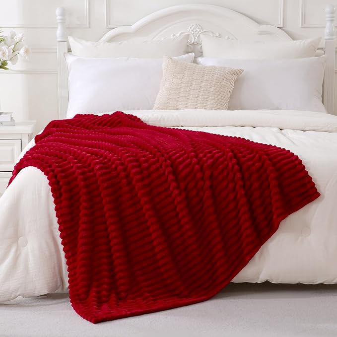 Red Fleece Throw Blanket 50”×70” - Image 3
