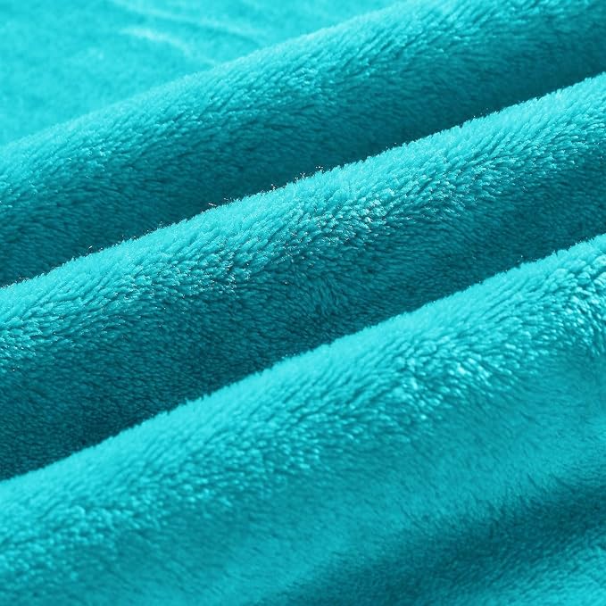 BEDELITE Fleece Blanket Teal Throw Blanket - Image 3