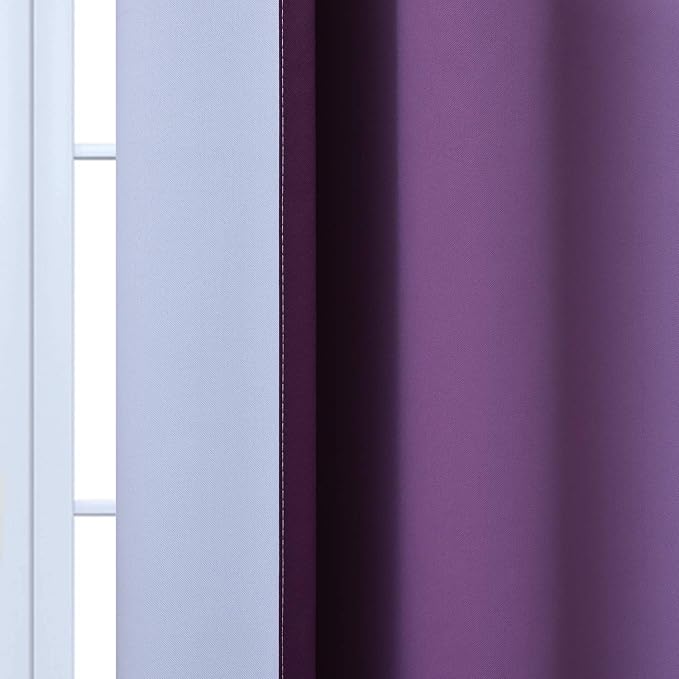 Yakamok Room Darkening Ombre Curtains 84 Inch Length, Light Blocking Grommet - Image 7