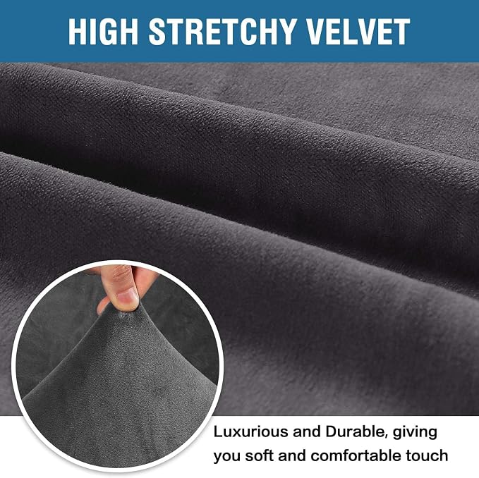 H.VERSAILTEX Stretch Velvet Sofa Covers - Image 3