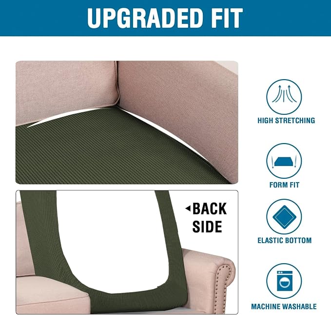 H.VERSAILTEX Super Stretch Individual Chaise Cover Sectional Couch Covers - Image 6