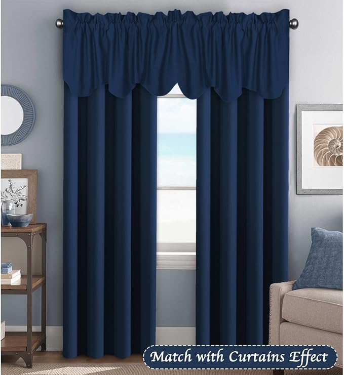 H.VERSAILTEX 2 Panels Blackout Curtain Valances - Image 2