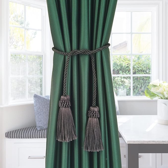 Fenghuangwu Curtain Tiebacks Handmade Decorative Curtain Holdbacks Rope - Image 5