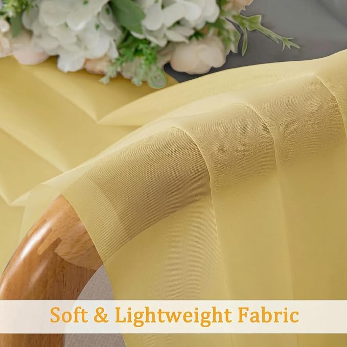 Gwine Short Kitchen Sheer Curtains 36 Inch Length - Image 7
