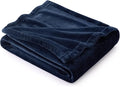 Bedsure GentleSoft Navy Blue Throw Blanket by BEDSURE