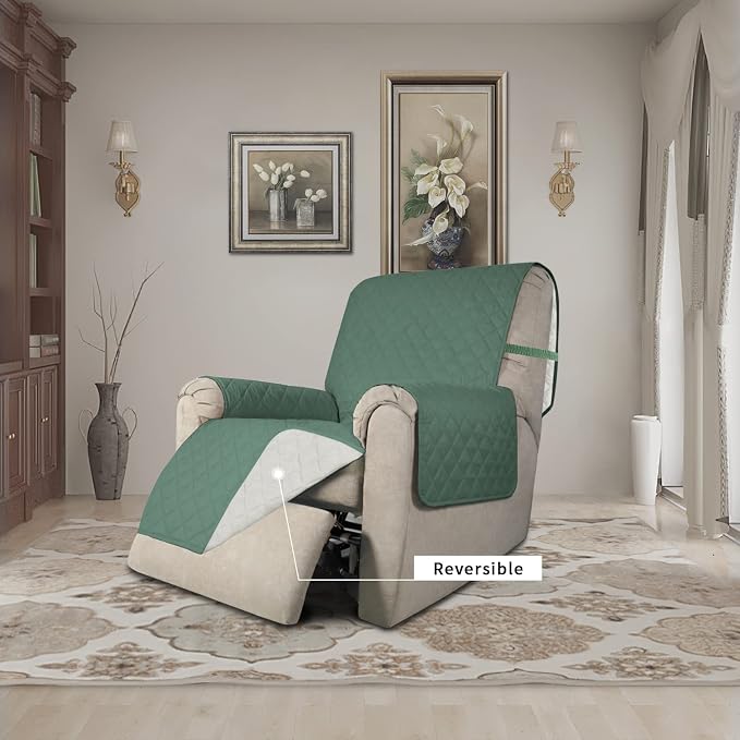 Easy-Going Recliner Chair Slipcover Reversible Sofa Cover Water Resistant Couch - Image 2