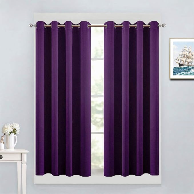 Yakamok Light Blocking Window Blackout Curtains Thermal Insulated Room by Yakamok