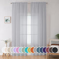 OWENIE Sheer Curtains 96 inches Long by OWENIE