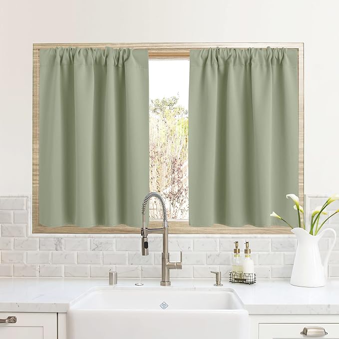 RYB HOME RV Curtains for Camper Windows, Mini Small Thermal Insulated Sunlight by RYBHOME