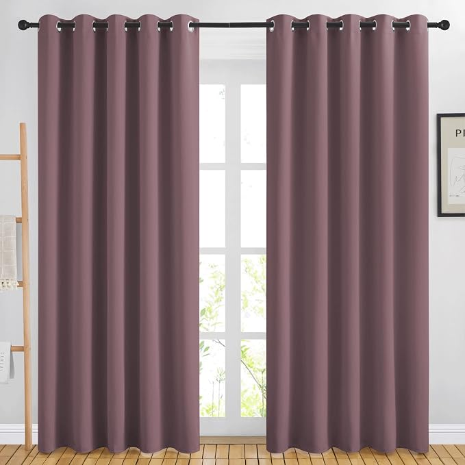 NICETOWN Blackout Dry Rose Curtains by NICETOWN