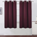 LEMOMO Burgundy Red Blackout Curtains 42 x 63 Inch Length/Set of 2 Curtain by Lemomo