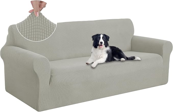U-NICE HOME Oversized Stretch Sofa Slipcover, Soft Jacquard Fabric Couch Cover by U-NICEHOME