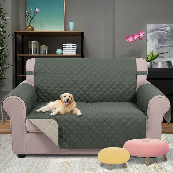 U-NICE HOME Loveseat Sofa Cover Reversible Couch Covers - Image 2