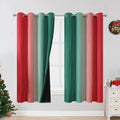 Estelar Textiler Red and Green Blackout Curtains by ESTELARTEXTILER