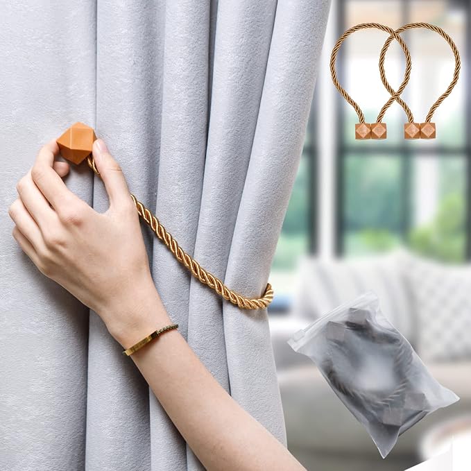 NazTur Magnetic Curtain Tiebacks- Upgrade 2022 - Image 8