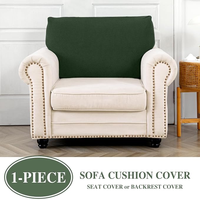 Couch Cushion Cover Seat Cushion Cover Stretch Armchair Cover Separate - Image 3