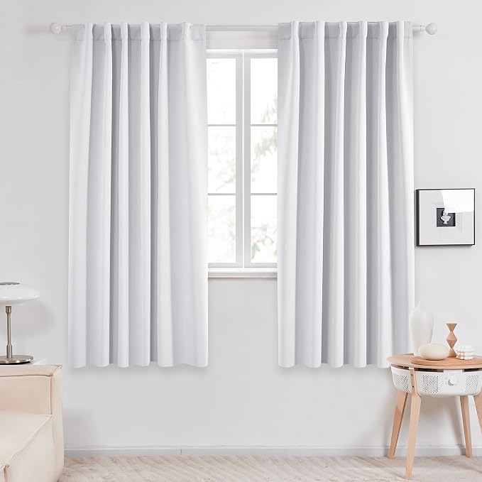 Deconovo Blackout Curtains, Thermal Insulated, W52 x L63 2 Panels, Back Tab by Deconovo