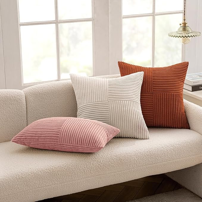 MIULEE Dark Rust Decorative Throw Pillow Covers 20x20 Inch - Image 5