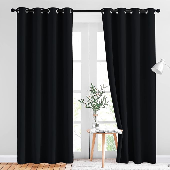 NICETOWN Black Out Curtains for Bedroom 84 inches Long by NICETOWN