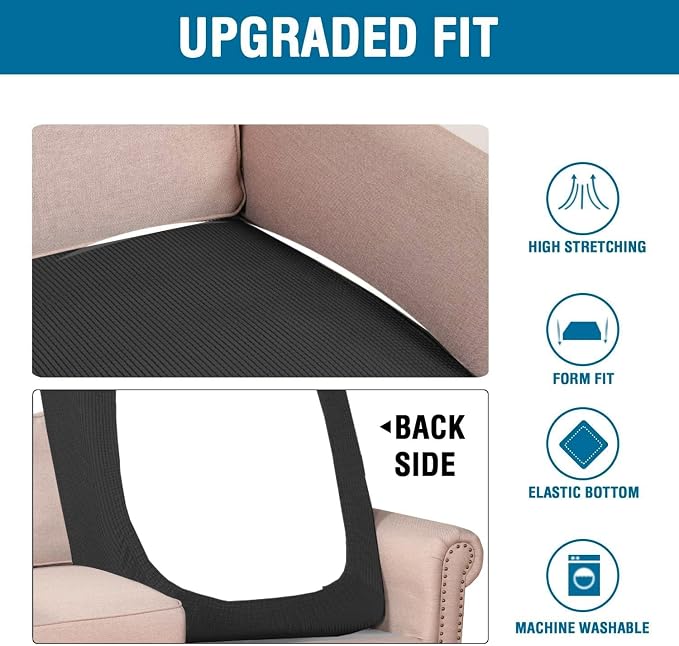 H.VERSAILTEX Super Stretch Individual Chaise Cover Sectional Couch Covers - Image 6