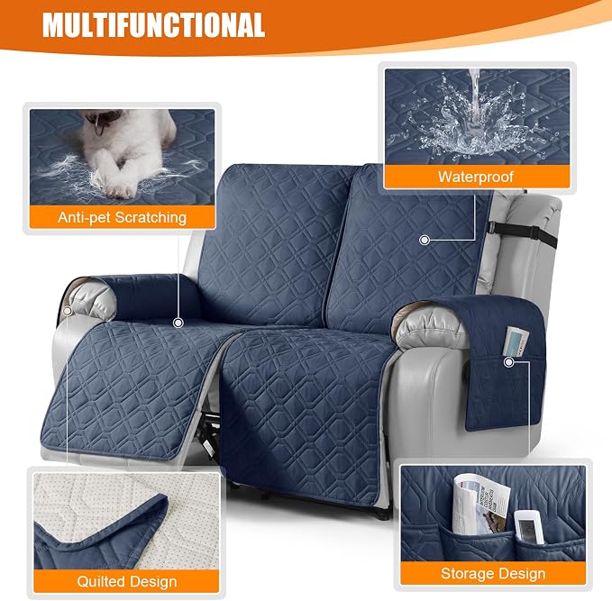 VANSOFY Waterproof Recliner Couch Covers, Sofa Covers 1-Piece Washable - Image 7