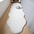 ThreadGlobe Fluffy Faux Rabbit Fur Rug Runner 2'x6', Ultra Soft & Non-Slip Rugs by Unknown