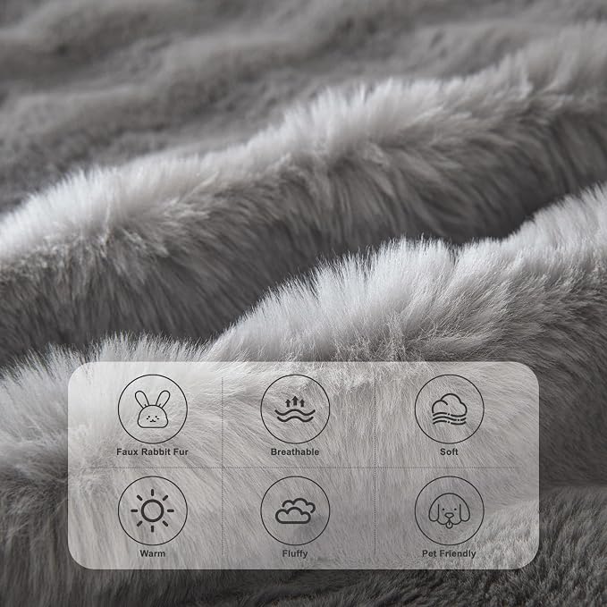 HANDONTIME Faux Fur Plush Sofa Covers - Image 2