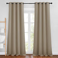 NICETOWN Taupe Room Darkening 102 inch Curtains, Grommet Thermal Curtains by NICETOWN